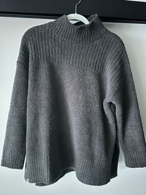 Barefoot Dreams CozyChic High Low Sweater - Carbon